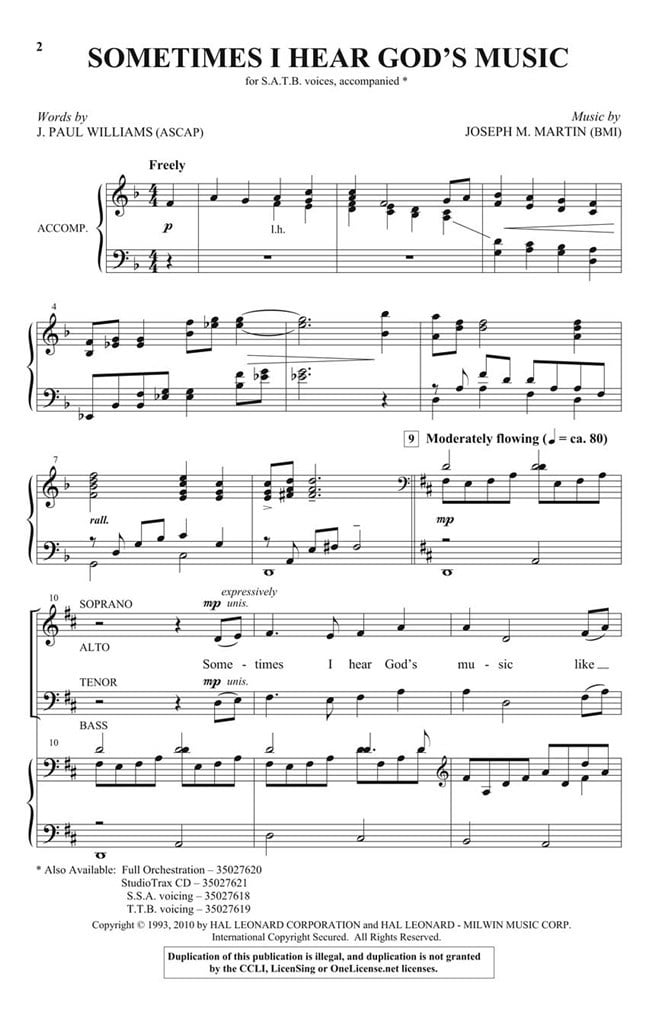 Sometimes I Hear God's Music